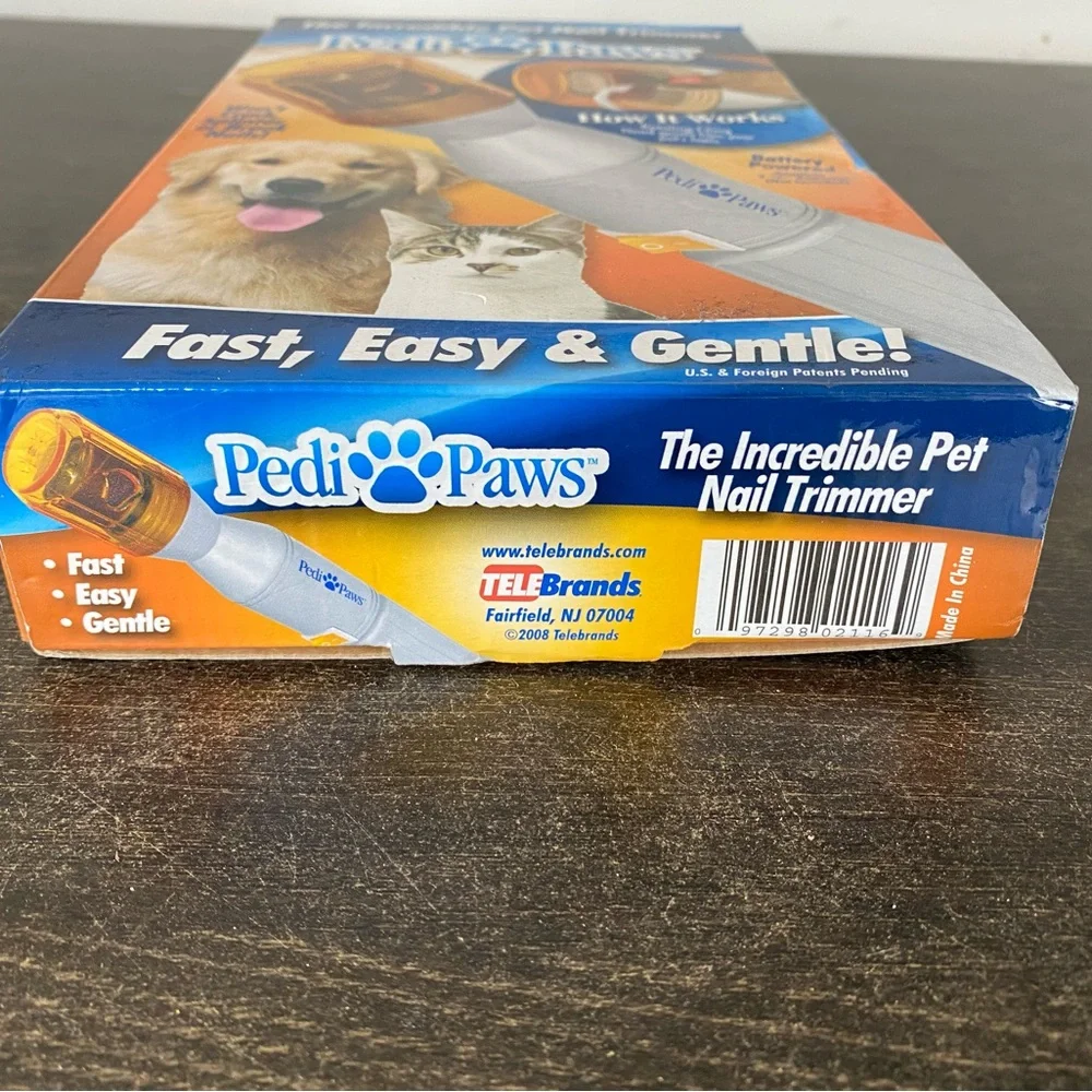 Pedi Paws Pet Nail Trimmer Clipper Grooming Tool Dog Cat